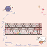 68 Tasten Lofree Xiaoqiao Theme Tastatur-Tastenkappen OEM PBT Sublimation Gaming Mechanische Tastatur Zubehör Benutzerdefinierte DIY-Tastenkappe Geschenk