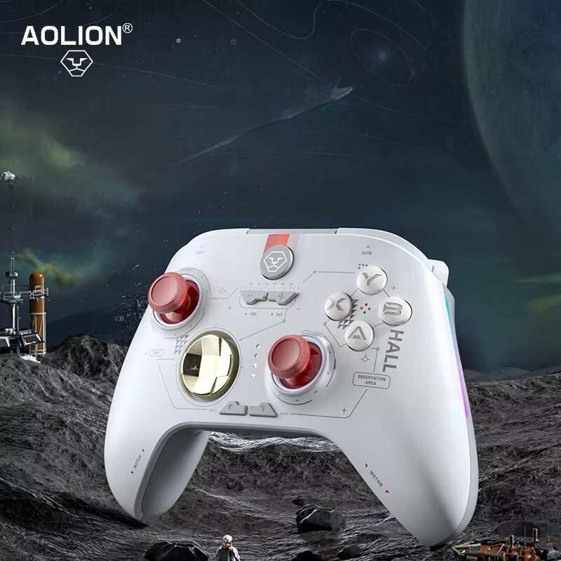 Aolion Wireless Bluetooth Hall Remote Stick Trigger Game Controller Dual Vibration PC Steam Switch Nintendo