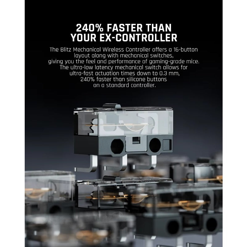 BIGBIG WON Blitz Combo Wireless Elite Gaming Controller Kabelgebundenes mechanisches Bluetooth-Gamepad für Nintendo Switch/PC/Android/IOS NFC