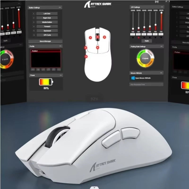 Attack Shark R1 Wireless game mouse PAW3311 1KHZ 18000dpi Bluetooth Macro