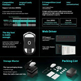 Incott 029 Wireless Three Mode 8K Bluetooth Gaming Mouse PAW3395 Light Weight Gasket Ergonomics