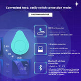 MACHENIKE K600T Mechanische Tastatur RGB Kabellos 2.4G Bluetooth