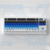 ZUOYA Gmk87 Dichtungsmontiertes Bluetooth 5.1/2.4G/Typ-C Kabelgebundenes mechanisches Tastaturkit mit TFT-Bildschirm für Mac/Win