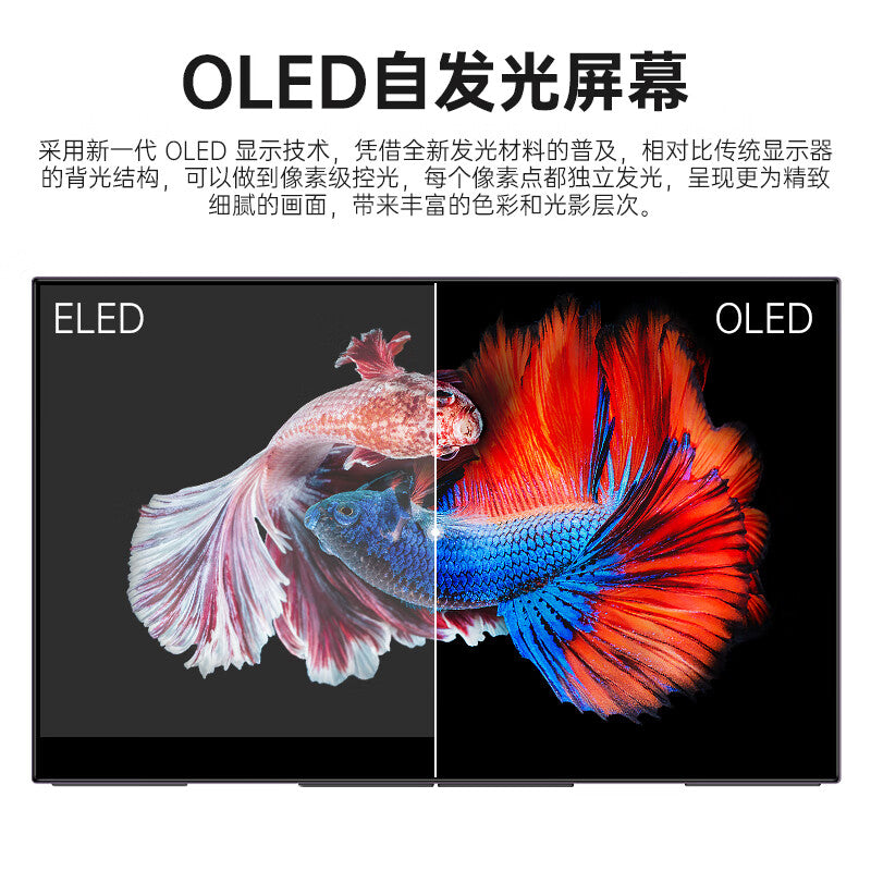 Sculptor OLED 15.6 Inch Monitor 4K Portable Screen 100%Adobe RGB UHD Speakers Game Display
