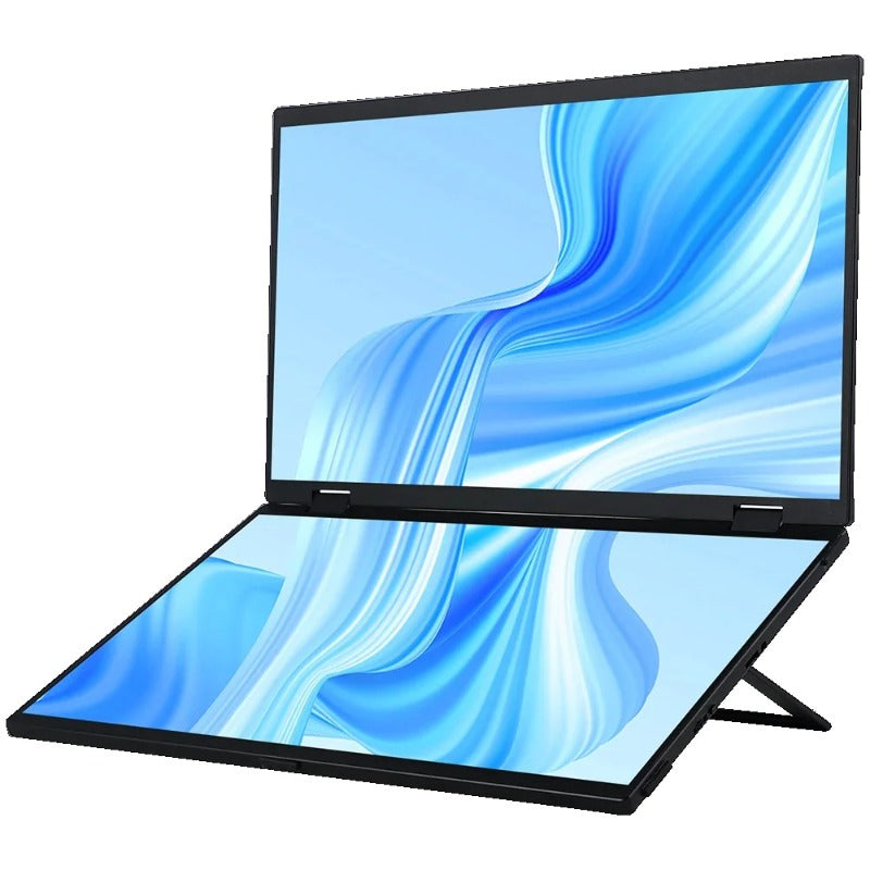 Triple Screen 15.6" Portable Foldable Monitor 1080P IPS Dual Screen