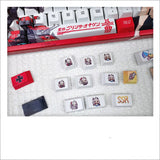 108 Tasten/Set Azur Lane KMS Prinz Eugen PBT-Tastenkappen Anime-Spiele Beauty Girl-Tastenkappen Kirschhöhe für mechanische DIY-Tastaturen