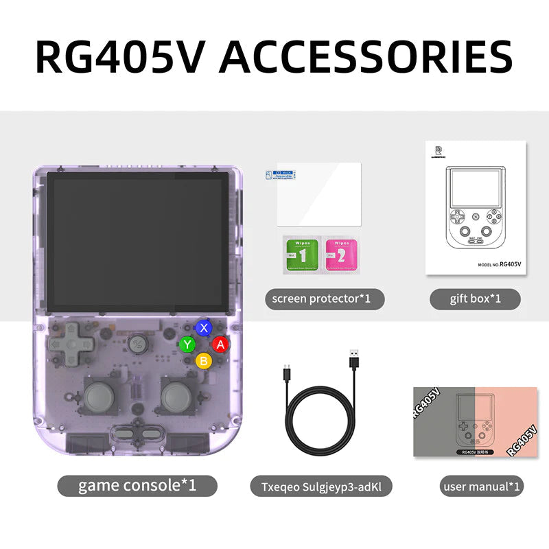 ANBERNIC RG405V 4inch IPS Touch Screen Unisoc Tiger T618 64-bit Octa-core 4GB LPDDR4X 1866Mhz