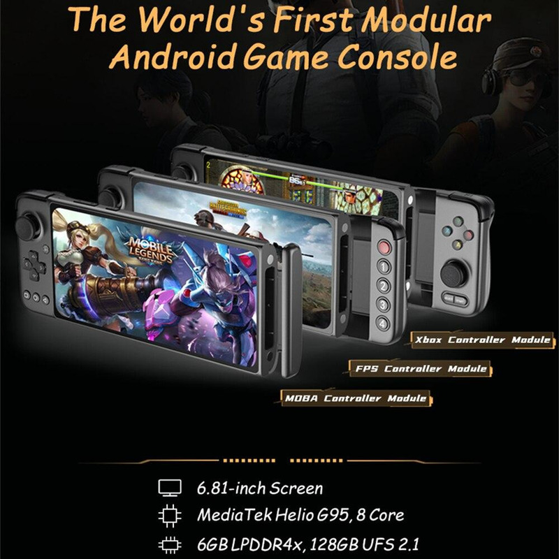 GPD XP Game Console MediaTek Helio G95 Octa Core 6.81inch Dual Band WIFI 6G/128G