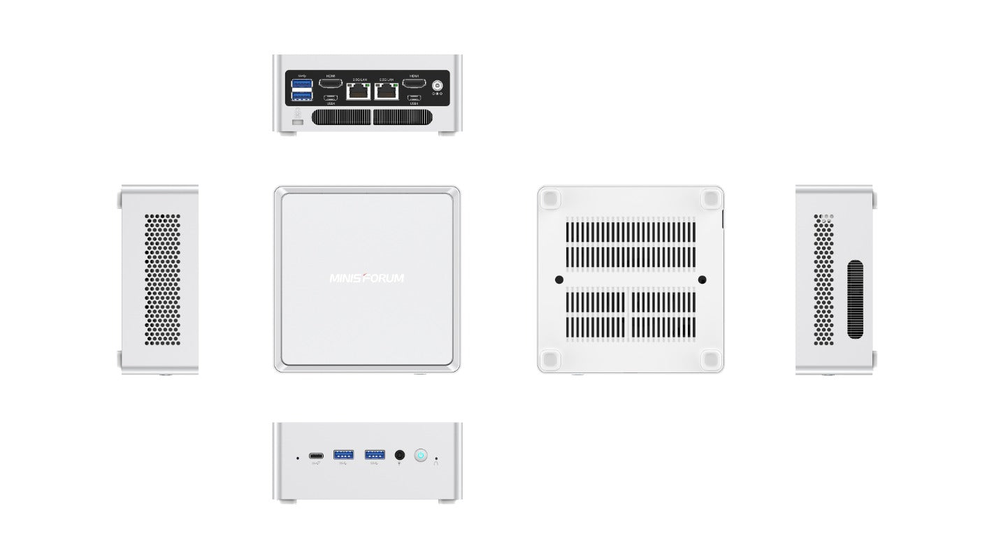 MINISFORUM NPB7 Mini PC Intel Core i7 13700H Windows 11 Pro DDR5 32GB 512GB SSD USB4