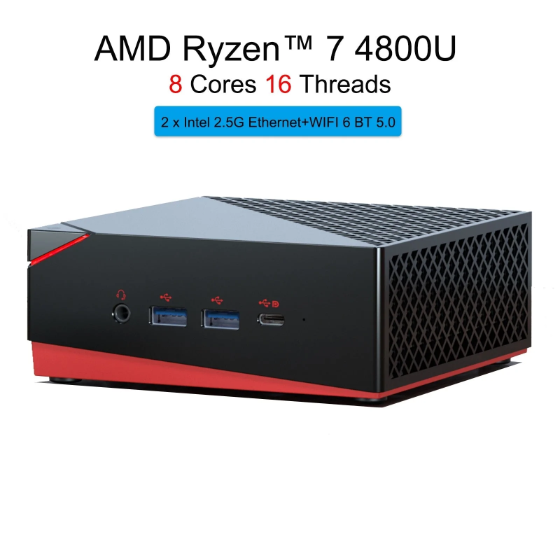 Chatreey AN1P Ryzen 4500U 4800U 2X2.5G intel NIC 3x4K@60GHZ output Windows 11 Gaming Destop Computer Gamer PC NVME SSD