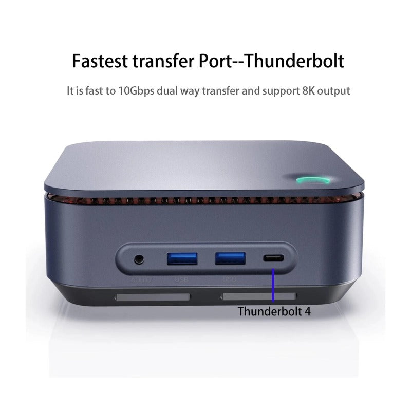 Chatreey Mini PC Intel 11th Core i5 i7 Gaming Desktop Computer 3x4K@60GHZ Output Build in 3D Speaker Thundbolt 4 Support NVME SSD