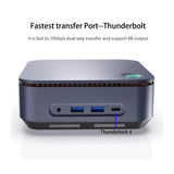 Chatreey Mini PC Intel 11th Core i5 i7 Gaming Desktop Computer 3x4K@60GHZ Output Build in 3D Speaker Thundbolt 4 Support NVME SSD