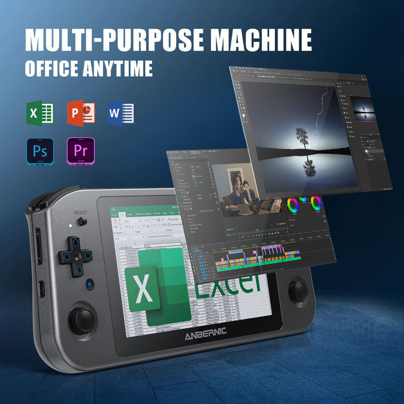 Anbernic Win600 5,94 Zoll Handheld-Spielkonsole mit Steam OS Win 10 AMD 3020e/3050e
