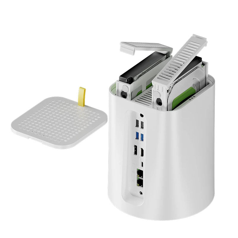 ChatreeyNAS Mini PC Dual 2.5G Netwok Port WIFI6 intel-N100 Processor Support Two Hard Disks