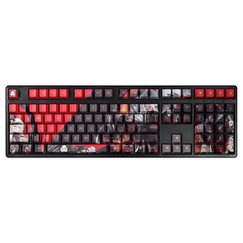 Azur Lane Kms Agir Tastenkappen Sublimation 108 Schlüssel Pbt Tastenkappe Sexy Hentai Benutzerdefinierte Mechanische Tastatur Tastenkappen Set Gamer Zubehör