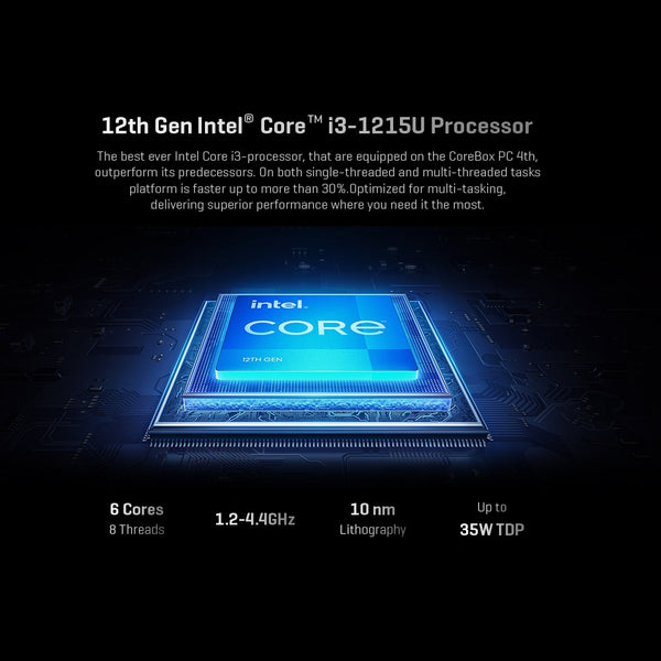 Chuwi CoreBox 4th Mini PC intel Core i3/i5 Processor – CHUWI