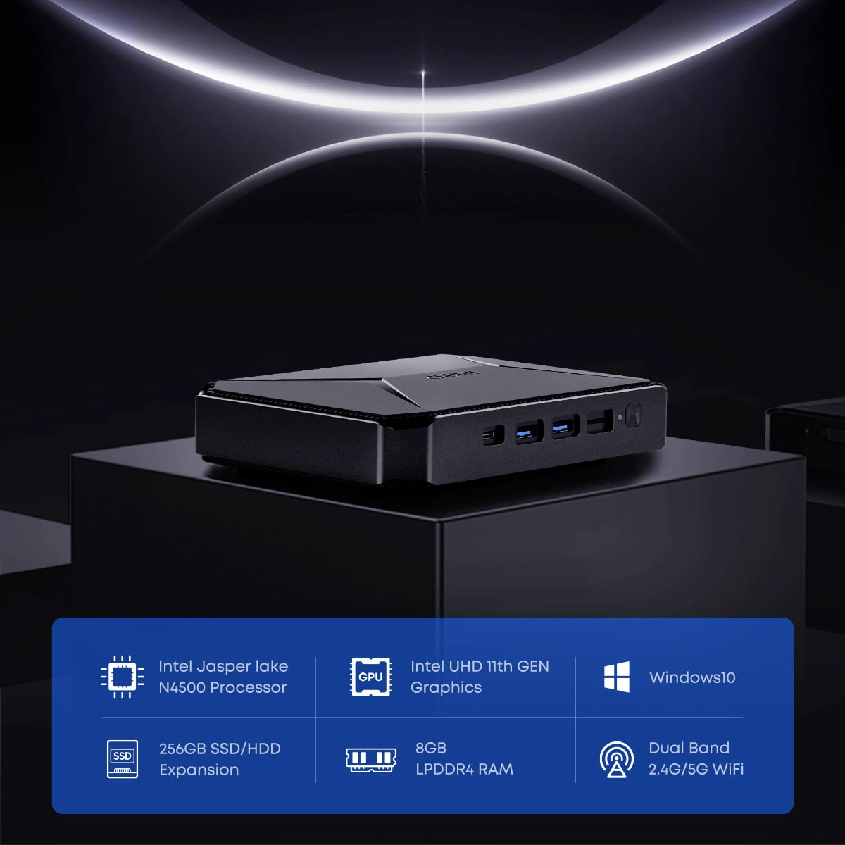 CHUWI HeroBox Pro Mini PC Desktop Intel Jasper Lake N4500/ Alder Lake N100 up to 2.8GHz 8GB RAM 256GB SSD