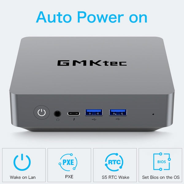 GMKtec KB9 AMD Ryzen 5 5600U Mini-PC Windows 11 Pro 16 GB 512 GB SSD Lan WIFI6E BT5.2 Desktop-Mini-PC Gamer-Computer