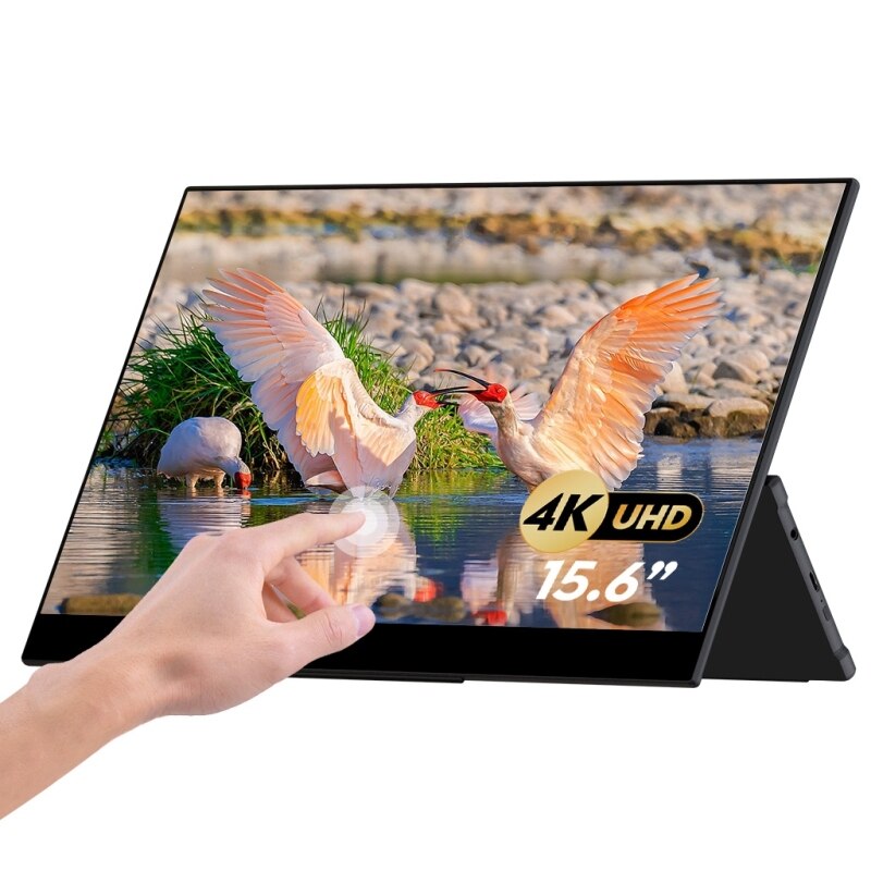 GMKTEC KD2 3840X2160P 4K 15,6 Zoll IPS kapazitiver Touchscreen-Monitor mit zwei Lautsprechern