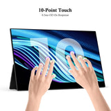 GMKTEC KD2 3840X2160P 4K 15,6 Zoll IPS kapazitiver Touchscreen-Monitor mit zwei Lautsprechern