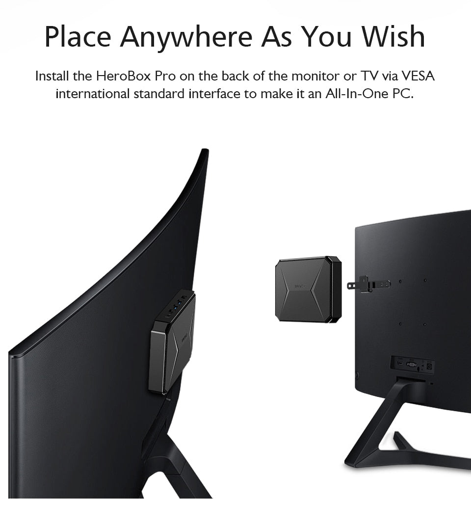 CHUWI HeroBox Pro Mini PC Desktop Intel Jasper Lake N4500/ Alder Lake N100 up to 2.8GHz 8GB RAM 256GB SSD