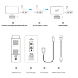 M1K Intel Celeron J4125 Windows 10 Pro Mini PC Stick 8GB LPDDR4 128GB/256GB eMMC MINI Pocket Computer