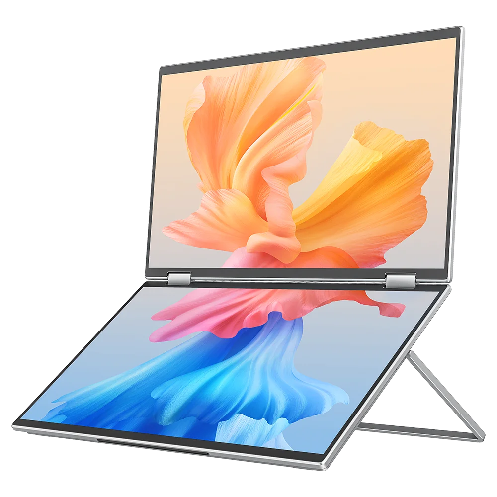 Triple Screen 15.6" Portable Foldable Monitor 1080P IPS Dual Screen