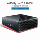Chatreey AN1P Ryzen 4500U 4800U 2X2.5G intel NIC 3x4K@60GHZ output Windows 11 Gaming Destop Computer Gamer PC NVME SSD