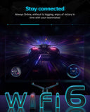 Chatreey AMR5 Mini PC Ryzen 5 5600U Colorful Lighting Gaming Desktop Computer Dual m.2 SSD Wifi6 BT 5.2 Pre-install Windows 11