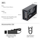 mini egpu thunderbolt 3/ 4 box External Graphics Card  Support notebook
