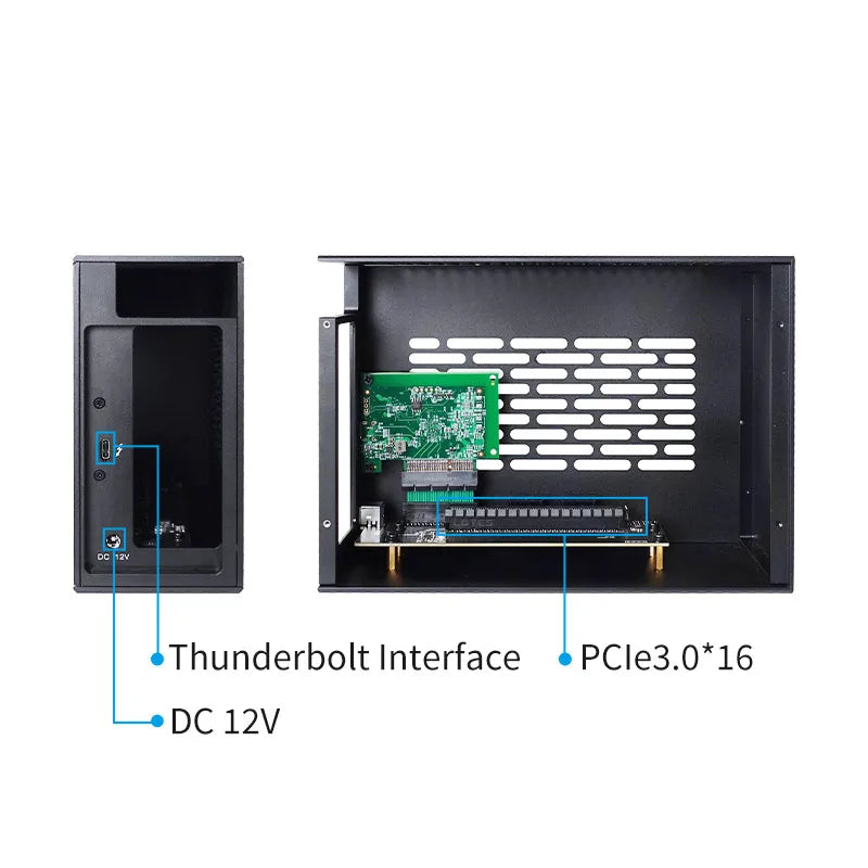 mini egpu thunderbolt 3/ 4 box External Graphics Card  Support notebook