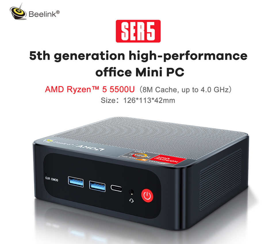 Beelink SER5 5500U is now available for Purchase at $399.99