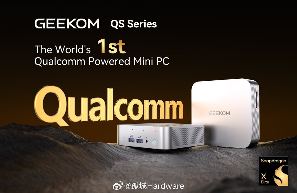 GEEKOM kündigt Windows 11 ARM Desktop Mini-PC mit Snapdragon X Elite-Prozessor an