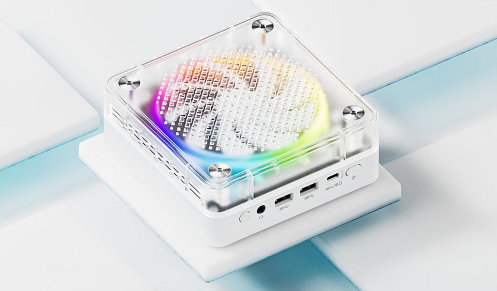 Tianbei MN5X Transparent Mini PC with Ryzen 7-7735HS A Stylish Blend of Performance and Aesthetics