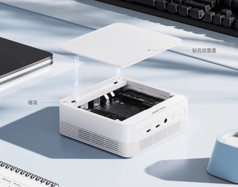 MINISFORUM UM690WT Mini PC Debuts with Pearlescent White Design