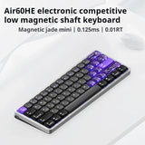 NuPhy Air60 HE Magnetic Switch Gaming Keyboard Customized Hot Swappable 16K Scanning Rate 8k Polling Rate 0.125ms Ultra Latency