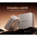 MINISFORUM  EliteMini AI370 Mini PC AMD  Ryzen™AI 9 HX 370 Processor，12 Cores/24 Threads