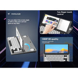 ‌68-Key Portable Mechanical Keyboard with 12.3" HD Touchscreen Secondary Display