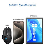 Higole F9B Pro Mini PC 7' N100 Windows 11 WiFi5 BT5.0 Touch Screen Tablet 5000mAh Desktop Industrial Computer