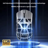 Attack Shark R3 Wireless Game mouse Magnesium Alloy Mouse Lightweight PAW3395 Tri Mode Bluetooth E-Sports