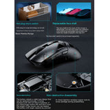 Rawm SA-ML01 Gamer Mouse 3 Mode USB/2.4G/Bluetooth Wireless Mouse PAW3395 Sensor 650IPS Lightweight