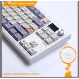 ZUOYA Gmk87 Gasket-mounted Bluetooth 5.1/2.4G/Type-C Wired Mechanical Keyboard Kitwith TFT Screen for Mac/Win