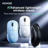 MCHOSE A7 Ultra Wireless Gaming-Maus Bluetooth PAW3950 26000DPI Optischer Sensor 8KHz Geringes Gewicht 