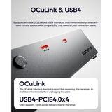 AOOSTAR AG01/AG02 EGPU-Dock mit OCulink-Anschluss, integriertem Huntkey 800-W-Netzteil, unterstützt Hot-Swap der TGX-Schnittstelle 