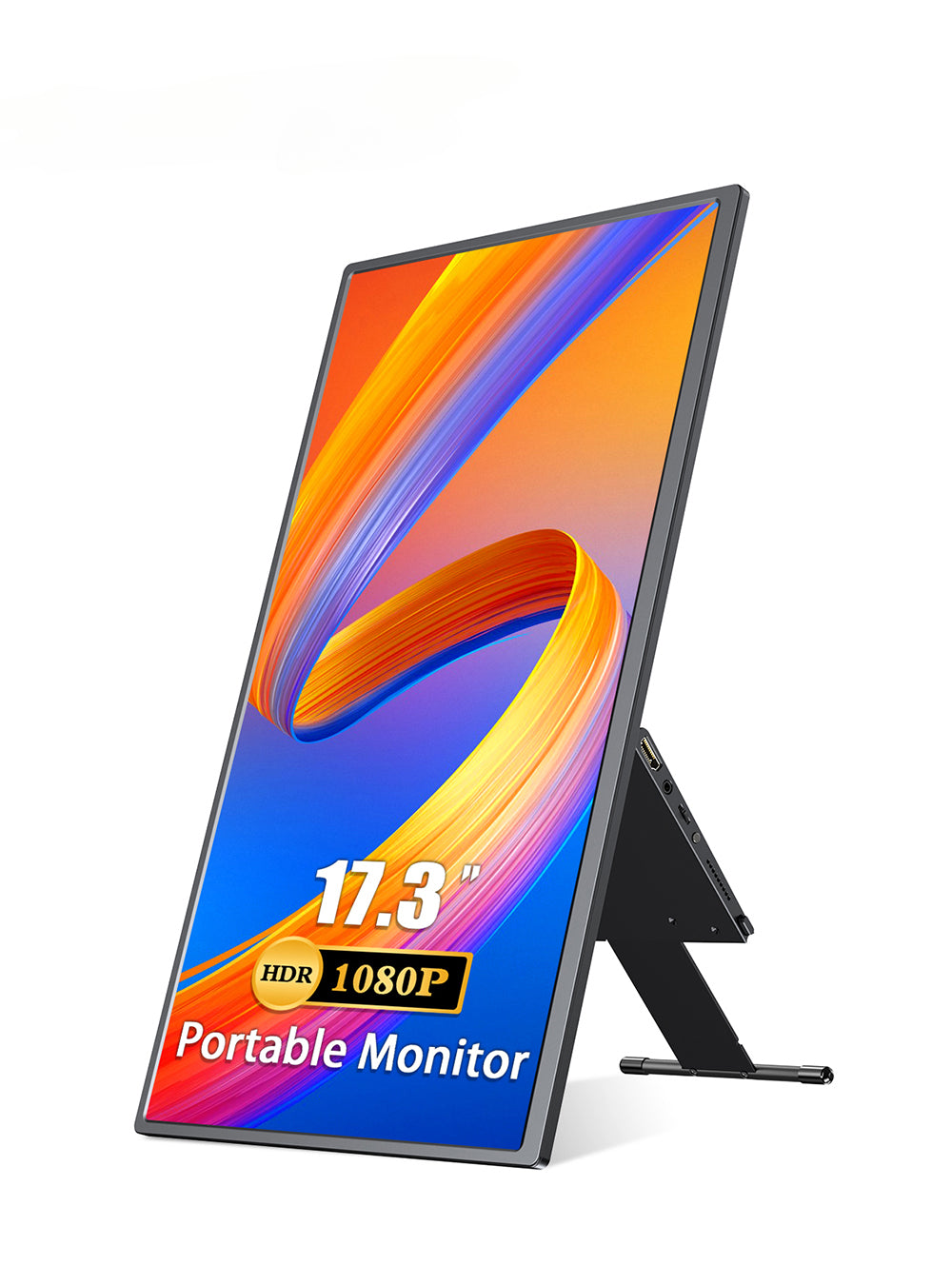 17.3/15.6 inch IPS Ultra Slim Monitor Portable 1080P HDR HDMI Type-C Display