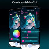 Hatsune Miku Headworn Wired Bluetooth Cat Ear Game Earphones