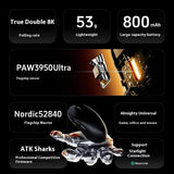 ATK A9 Ultra Dual 8K Wireless  Mouse Wired/Bluetooth Wireless /Star Flash Three-mode  PAW3950