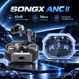 SONGX SX12 Wireless Earbuds 45dB Active Noise Cancelling Bluetooth Earphones