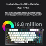 Metaphyuni PD75M mechanical keyboard aluminum alloy RGB wireless  5000mAh hot exchange