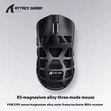 Attack Shark R3 Wireless Game mouse Magnesium Alloy Mouse Lightweight PAW3395 Tri Mode Bluetooth E-Sports